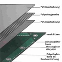 roheline 650 g/m² PVC 2,5 x 6m (15m²) kate-0