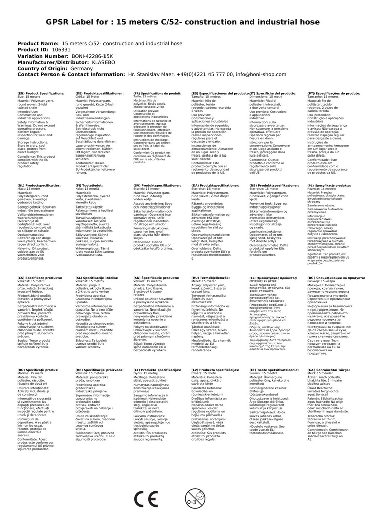 15 meetrit C/52- ehitus- ja tööstusvoolik-1