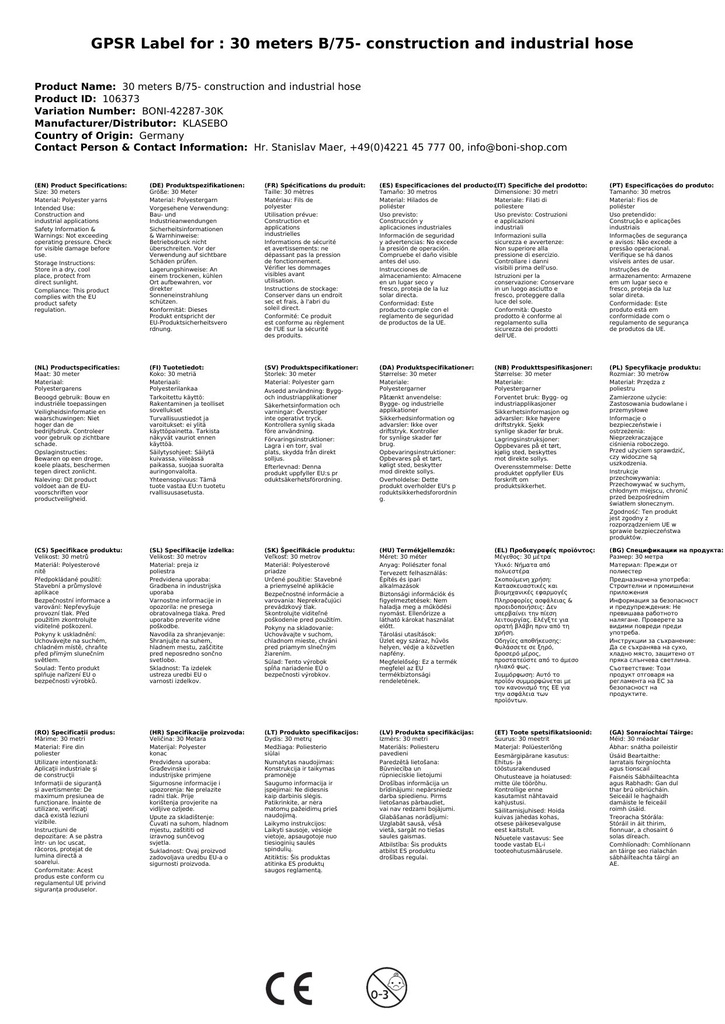 30 meetrit B/75- ehitus- ja tööstusvoolik-1