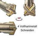 Vasarpuur SDS-PLUS 4-lõikeline Ø 14,0mm x 160mm pikkus-1