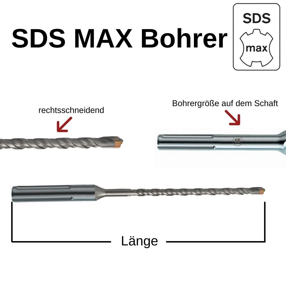 Haamripuur SDS-MAX 4-lõikeline Ø 25, 0mm x 520mm pikkus-0