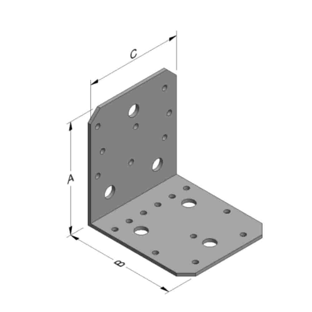 Nurgakinnitus 103 x 103 x 90 x 3 mm ilma ribita-0