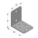 Nurgakinnitus 70 x 70 x 55 x 2 mm ilma ribita-0