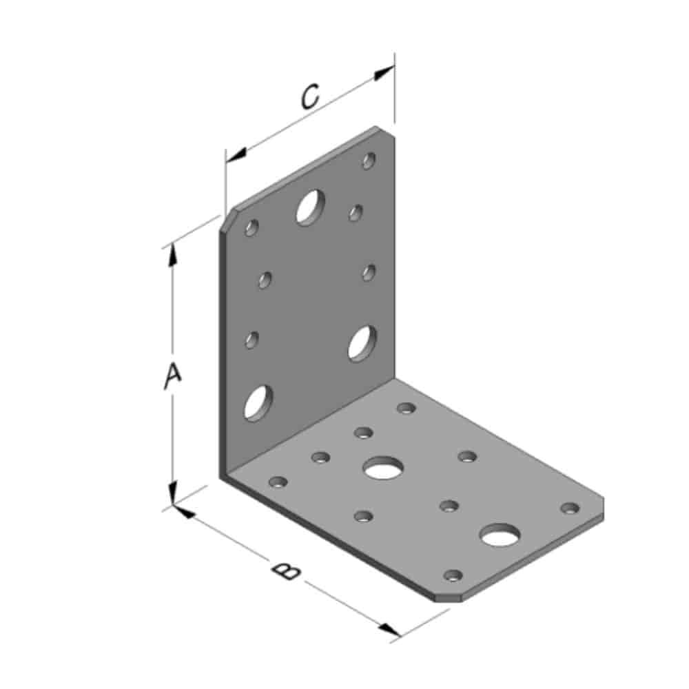 Nurgaliitmik 88 x 88 x 65 x 2,5 mm ilma ribita-0