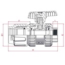 PP PE toruühendus kuulkraan 20 x 1/2" IG-0