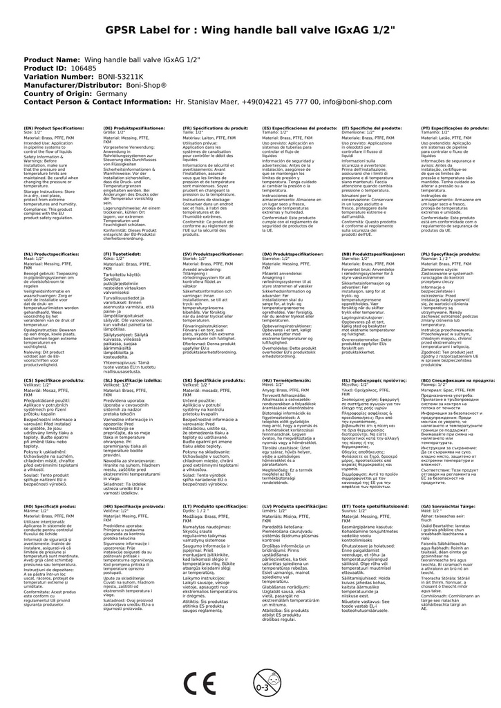 Tiibkäepidemega kuulkraan IGxAG 1/2"-1