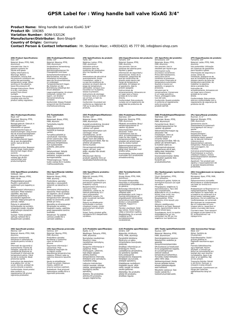 Tiibkäepidemega kuulkraan IGxAG 3/4"-1