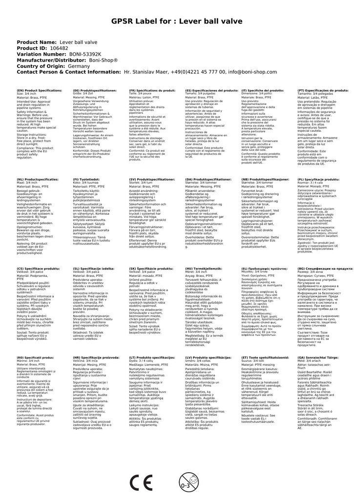 Hoova kuulkraan tühjendamisega 3/4"-1