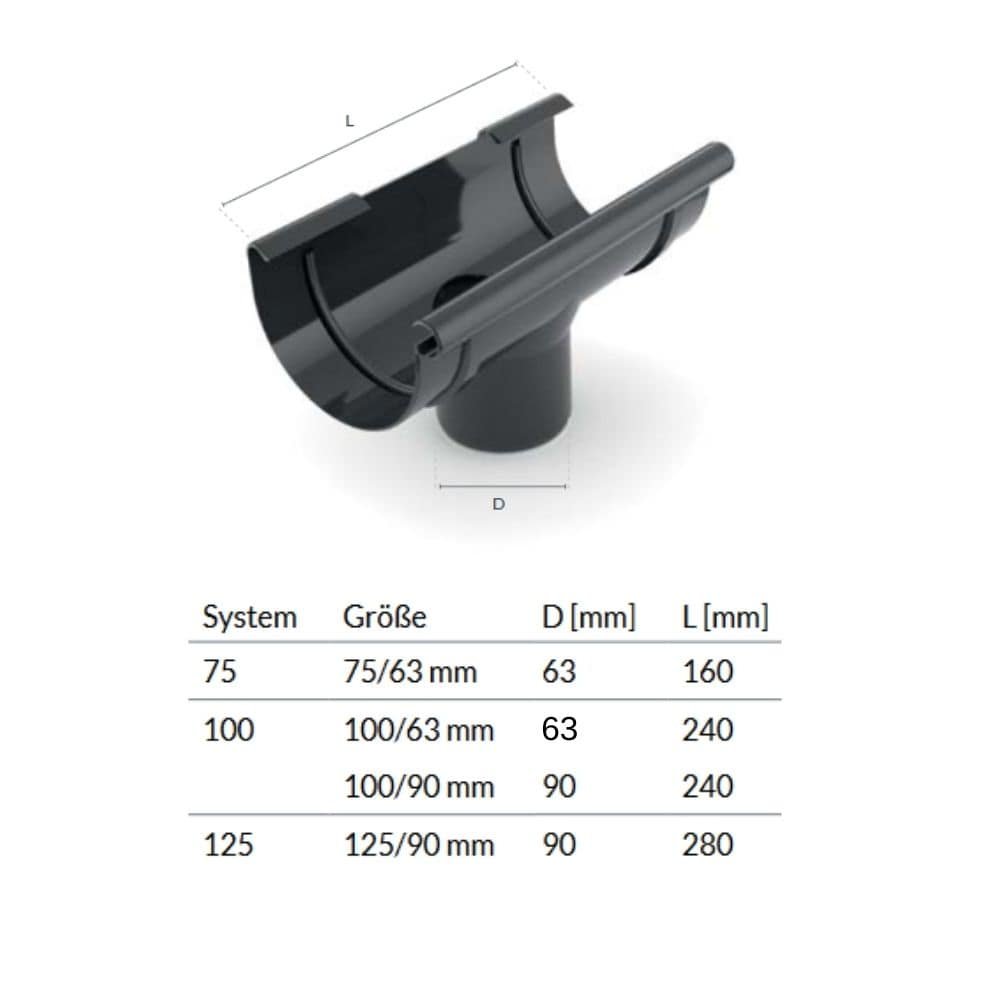 Pruun ühendusdetail Süsteem 100/90-0