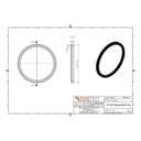 KG asenduslõõtsatihend DN/OD 110 (KG PVC)-1