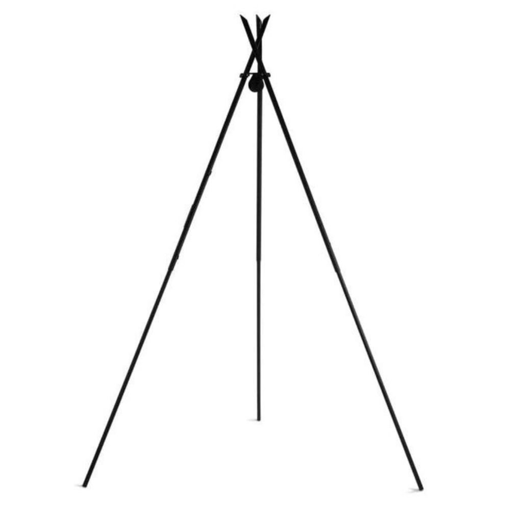 Pöördgrill „TIPI“ 210 cm + topeltriiul 70 cm ja 40 cm looduslikust terasest-0