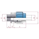 PP PE Rohr Verschraubung Kupplung 40 x 1 1/4" IG-0