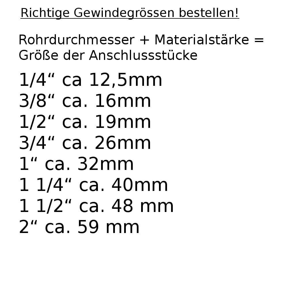 Keermestatud liitmik vähendatud ühendus 32 x 3 - 26 x 3-1