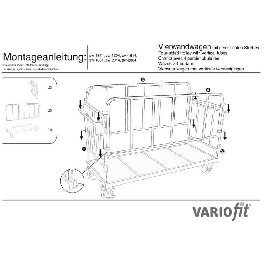 Püüe neljaseinaline käru 500 kg tüüp S (TG)-0