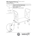 Topelt-lükkesangaga käru 250 kg Tüüp M + EasySTOP-0