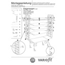 Paketiauto kõrge koos 2 võre seinte + 5 riiuliga 400 kg kandevõime Tüüp S + EasySTOP-0