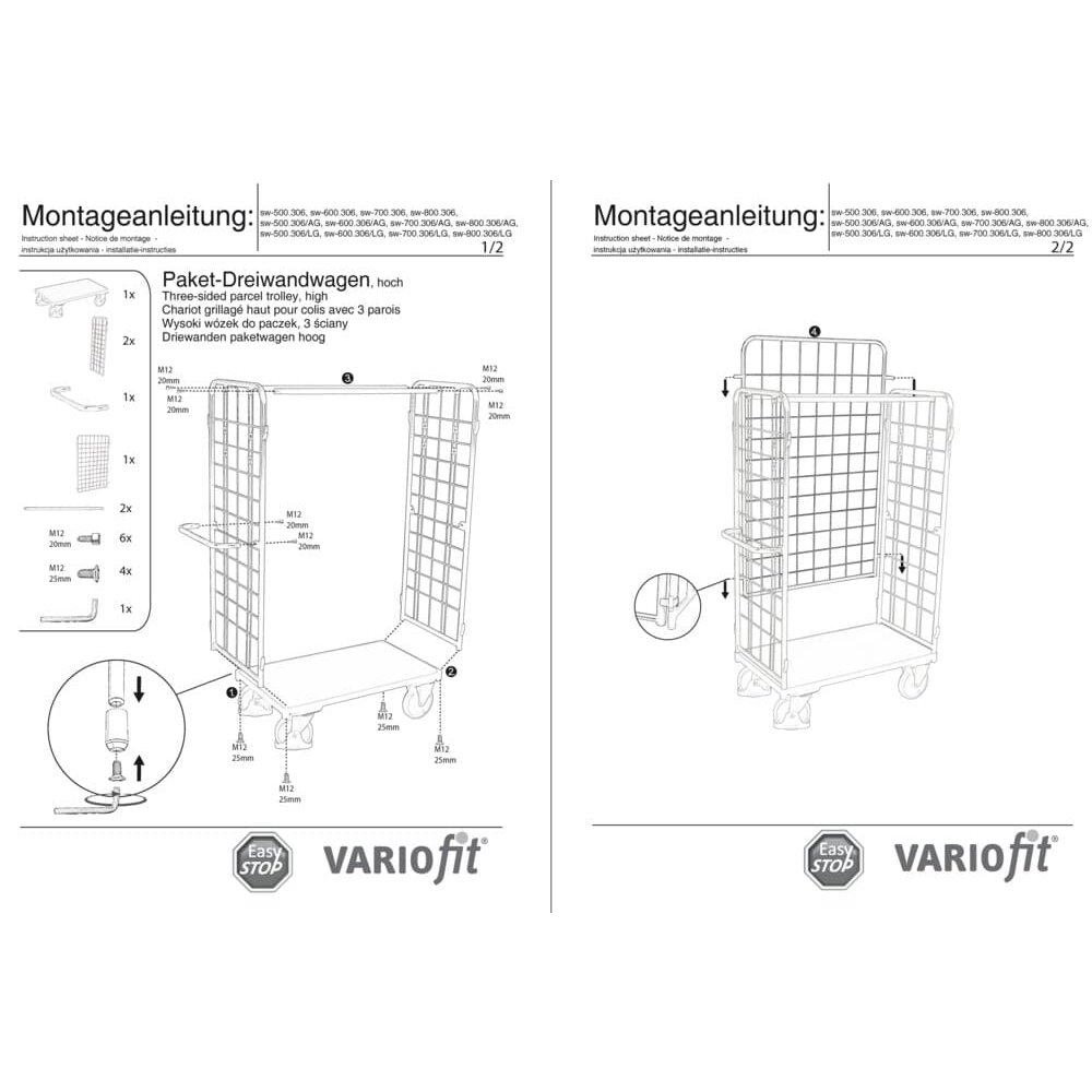 Pakett-Kolme-seina-käru kõrge tüüp S + EasySTOP-1