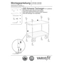 Raske ESD lauakäru kahe laadimisplatvormiga tüüp S + EasySTOP-0