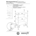 Laudakäru 3 riiuliga, äär 40 mm kõrge + EasySTOP-1