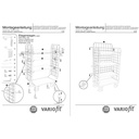 Paket-kolmekordne vanker kõrge 4 lauaga 500 kg kandevõime Tüüp M + EasySTOP-0