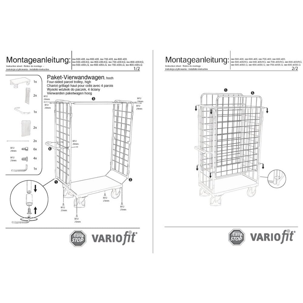 Paket-Vierwandwagen kõrge tüüp M + EasySTOP-1