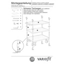 Raske laualvagun 500 kg 3 laadimispinnaga tüüp M + EasySTOP-0