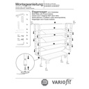 Korrusekäru 4 riiuliga, kandevõime 400 kg tüüp L + EasySTOP-0