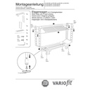 Käru kahe tsingitud traadivõreriiuliga, kandevõime 400 kg, tüüp L + EasySTOP-0