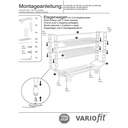 Korrusekäru 3 tsingitud traadivõrkkorrusega 400 kg kandevõime tüüp L + EasySTOP-0