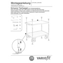 Raske lauatõstuk 500 kg kahe koormapinnaga tsingitud lehtmetall tüüp M + EasySTOP-0