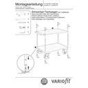 Raske laudkäru 1000 kg 2 laadimisplatvormiga Tüüp S + EasySTOP-0