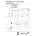 Korrusekäru kõrge 3 kandikut 250 kg kandevõime tüüp XL + EasySTOP-1