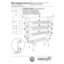 Riiulkäru 4 traadivõrgust riiuliga, pulbervärvitud, 250 kg tüüp M + EasySTOP-1