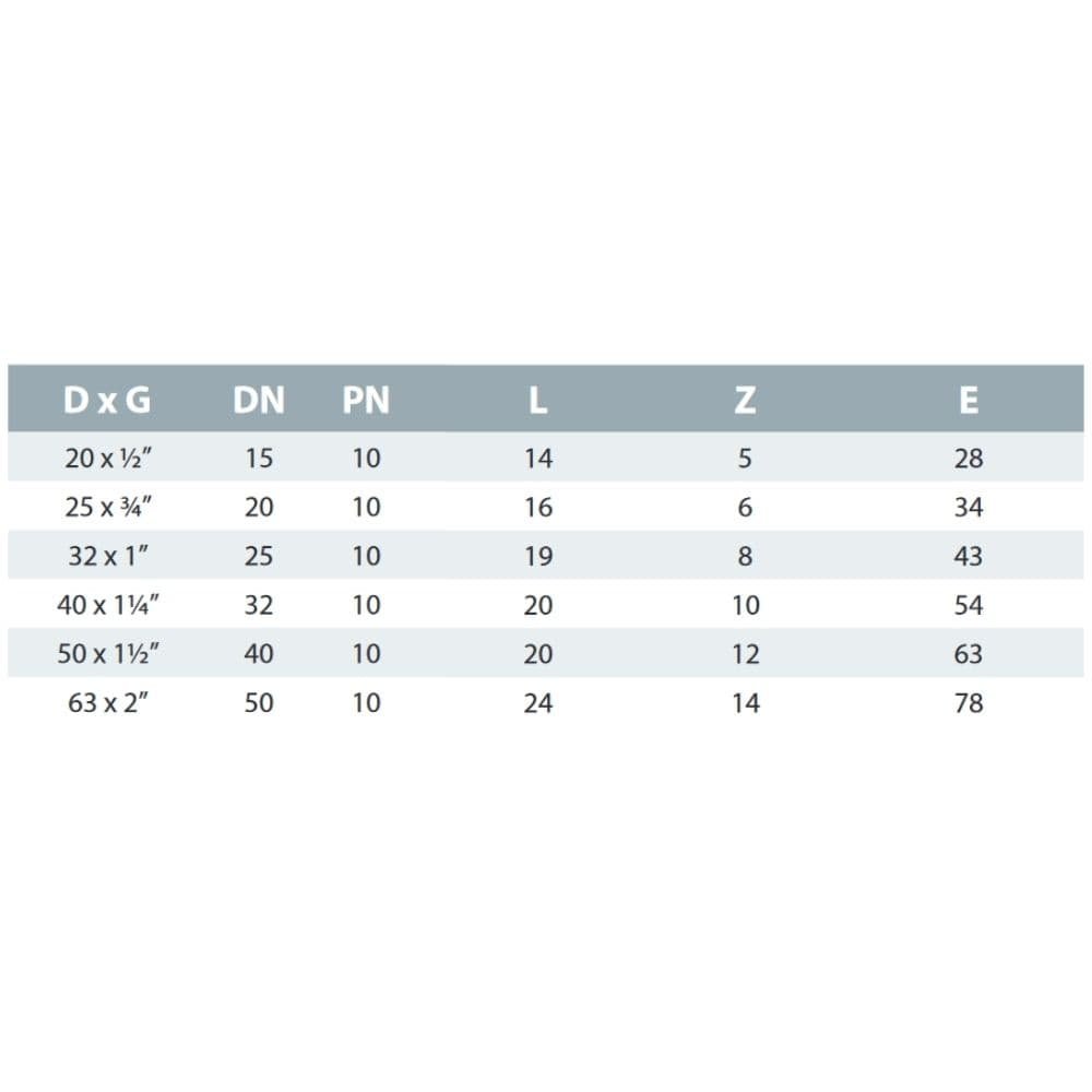 PVC-U 45° Põlv IG 1/2" PN10-1