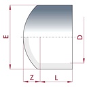 PVC-U Kork Liitmiku Pesa 32 mm PN16-0