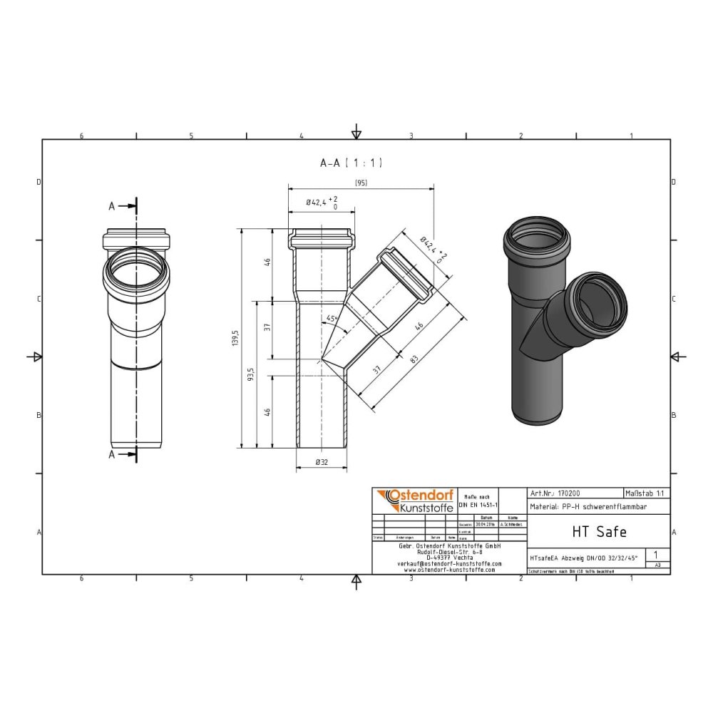 HTsafeEA haru DN/OD 32/32 45 kraadi-1