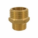 Threaded Fitting Brass Double Nipple Reduced 1" Male x 1 1/2" Male