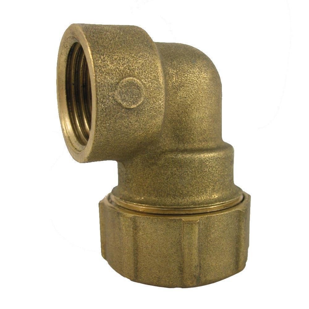 Brass PE Pipe Fitting 90° Elbow IG 32x1"