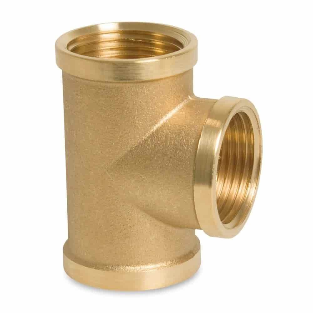 Threaded Fitting Brass T-Piece 1" IG