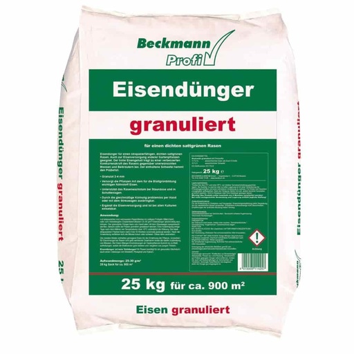 [BONI-11425] 25 kg granuleeritud Beckmann rauaväetis 2-4mm u. 900m² jaoks