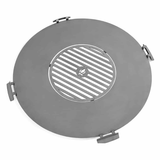 [BONI-C222412] Roostevabast terasest grillplaat tulekausile 82 cm nelja käepidemega + rest 40 cm