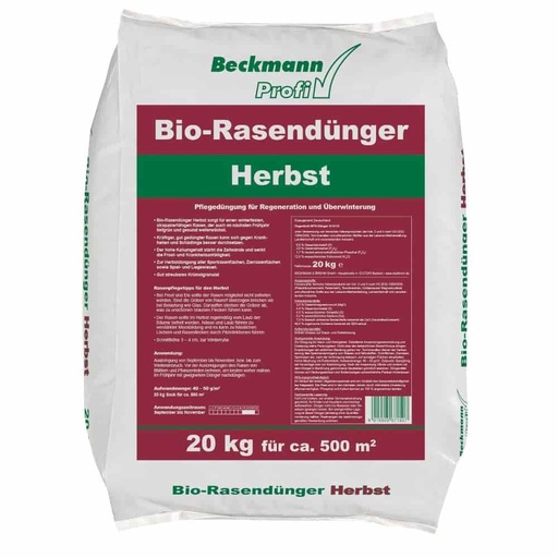 [BONI-42275] 20 kg Bio-Muruväetis Sügis orgaaniline 6+2+12 umbes. 500m² jaoks