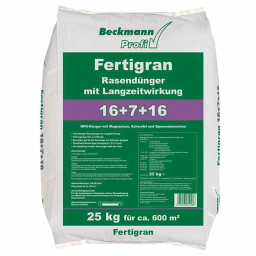 [BONI-42239] 25kg muruväetis Fertigran 16+7+16 pikaajalise toimega u. 600m² jaoks